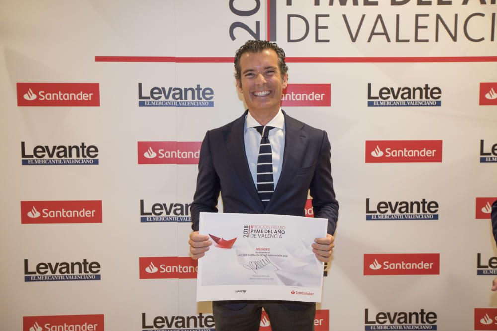 Premios Santander a la Pyme del Año de València 2018 junto a la Cámara de Comercio y en colaboración con Levante-EMV