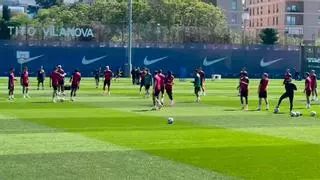 Vitor Roque, baja en el entrenamiento y duda para el Girona-Barça