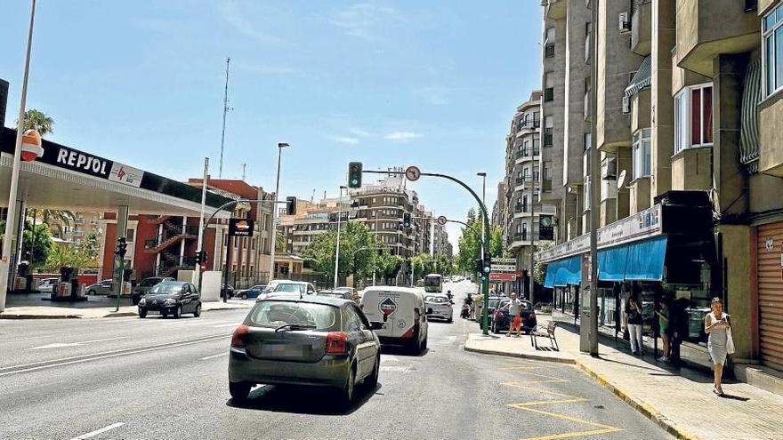 La avenida de Alicante, zona en la que se produjo la agresión al joven.