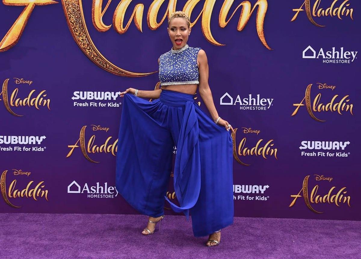Jada Pinkett en el estreno de 'Aladdin'