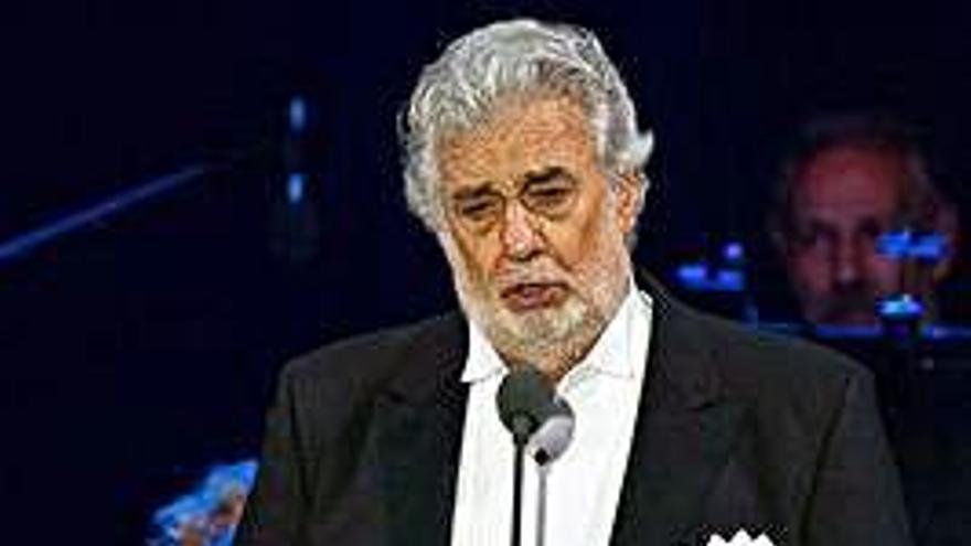 El músico Plácido Domingo en una actuación.