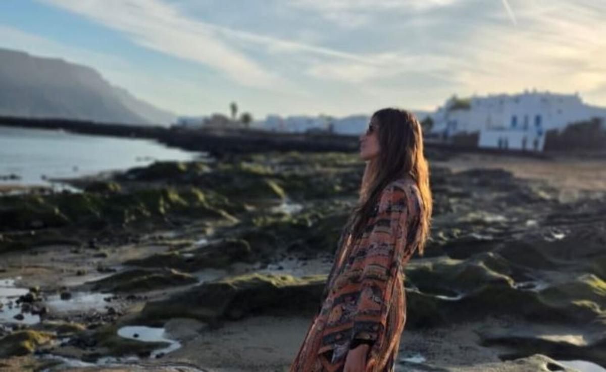 Sara Carbonero, en La Graciosa, en una imagen reciente