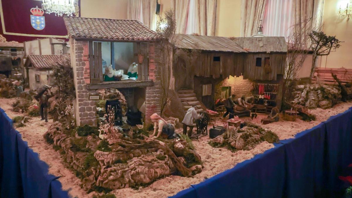 Nacimiento en el Salón Noble del Pazo de Raxoi