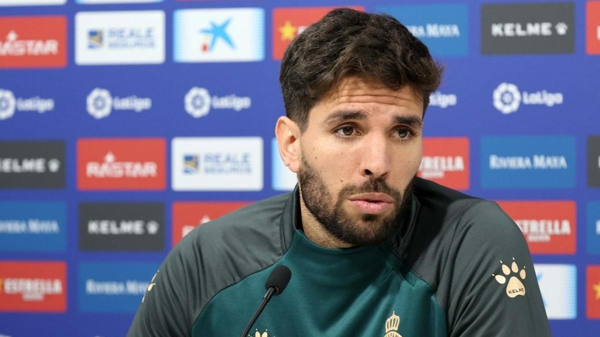 Leandro Cabrera, durante la rueda de prensa