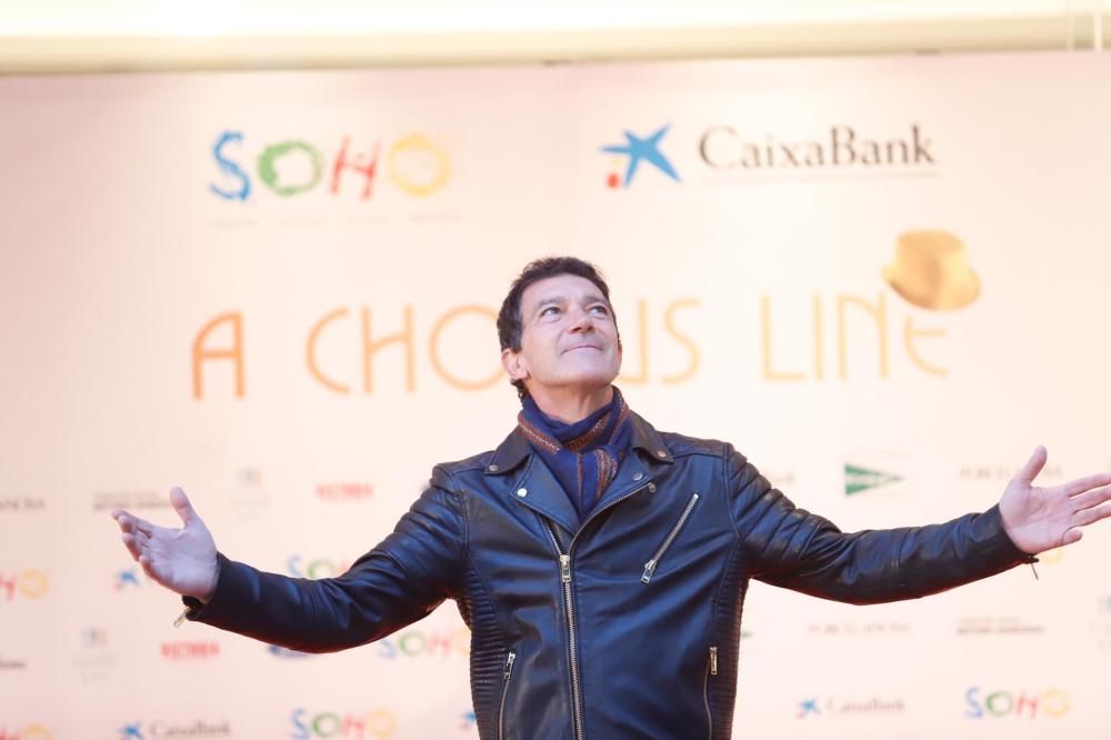 Llegada de Antonio Banderas al Teatro del Soho Caixabank para el estreno de 'A Chorus Line'.
