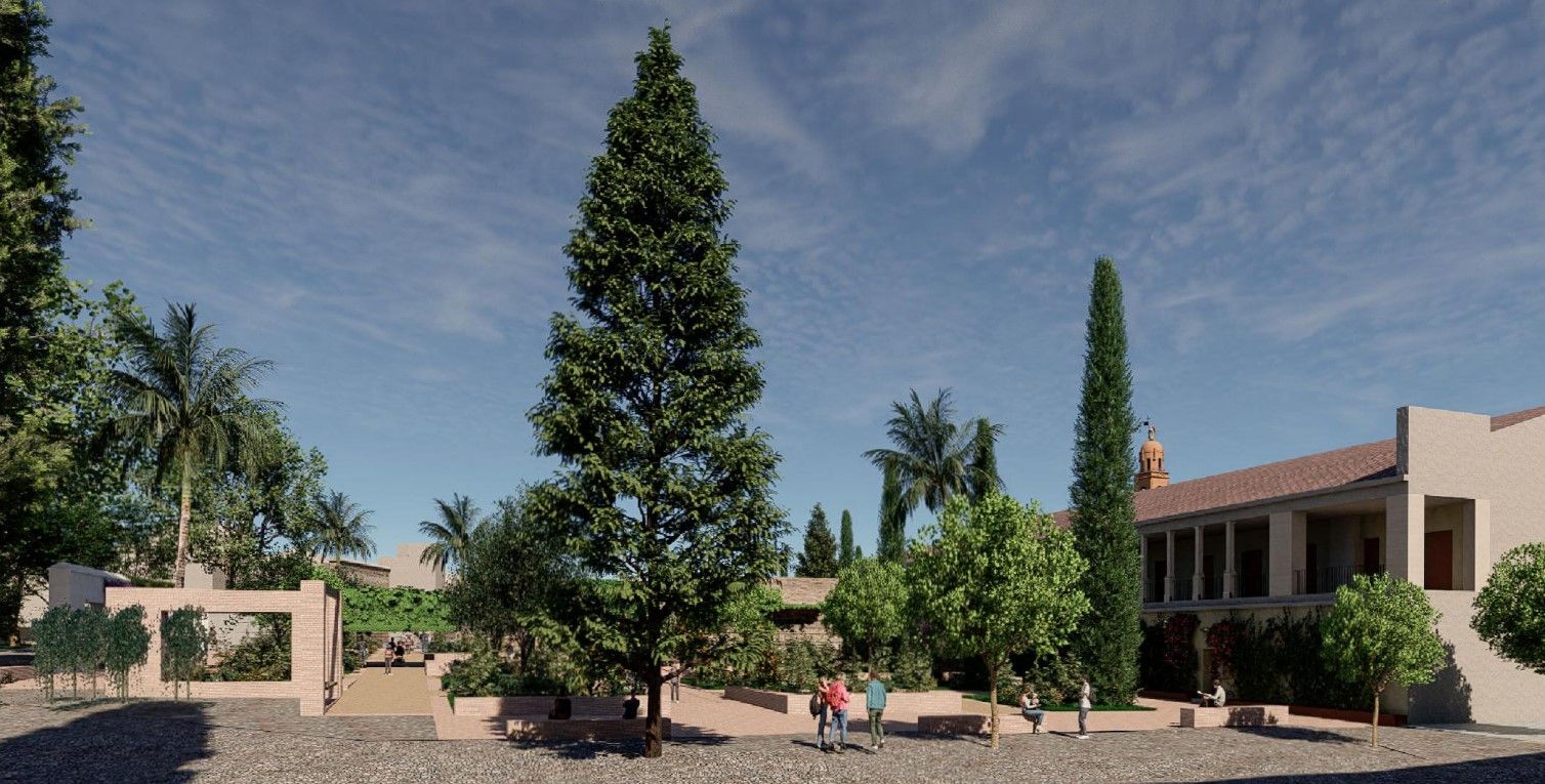 Así será la zona verde que el Ayuntamiento proyecta en Campo Santo de los Mártires