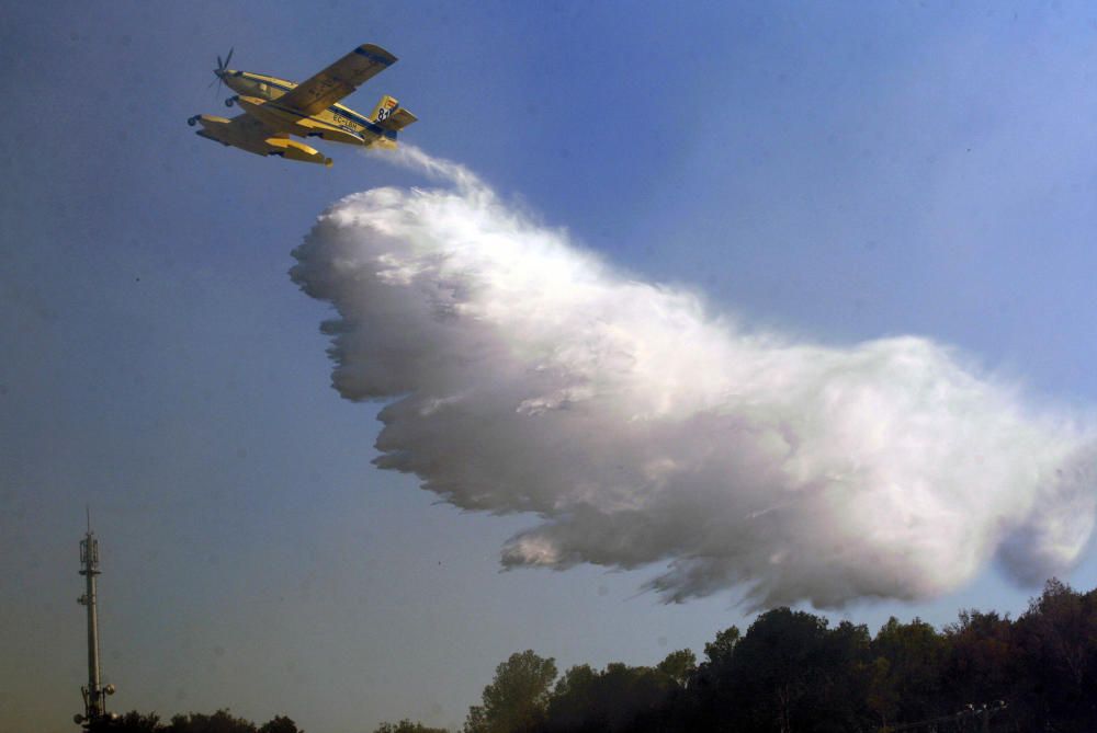 Extinció de l''incendi de Vilopriu 04/07/18