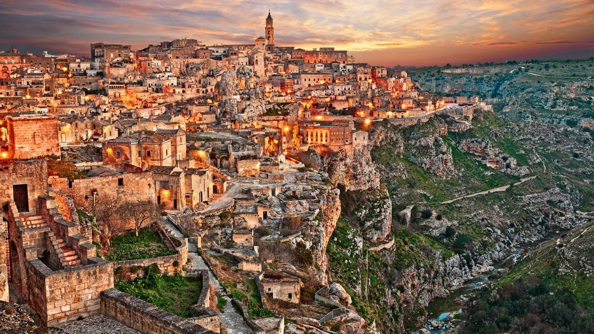 Sassi de Matera de noche