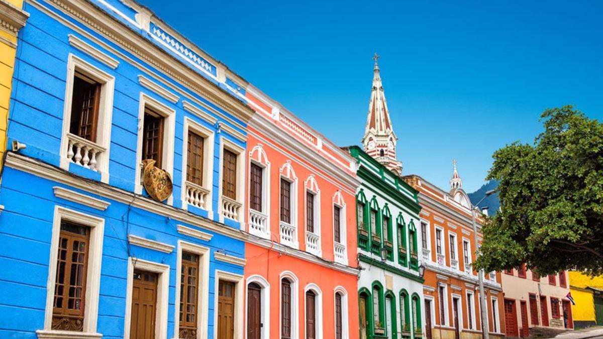 Coloridas calles en Bogotá