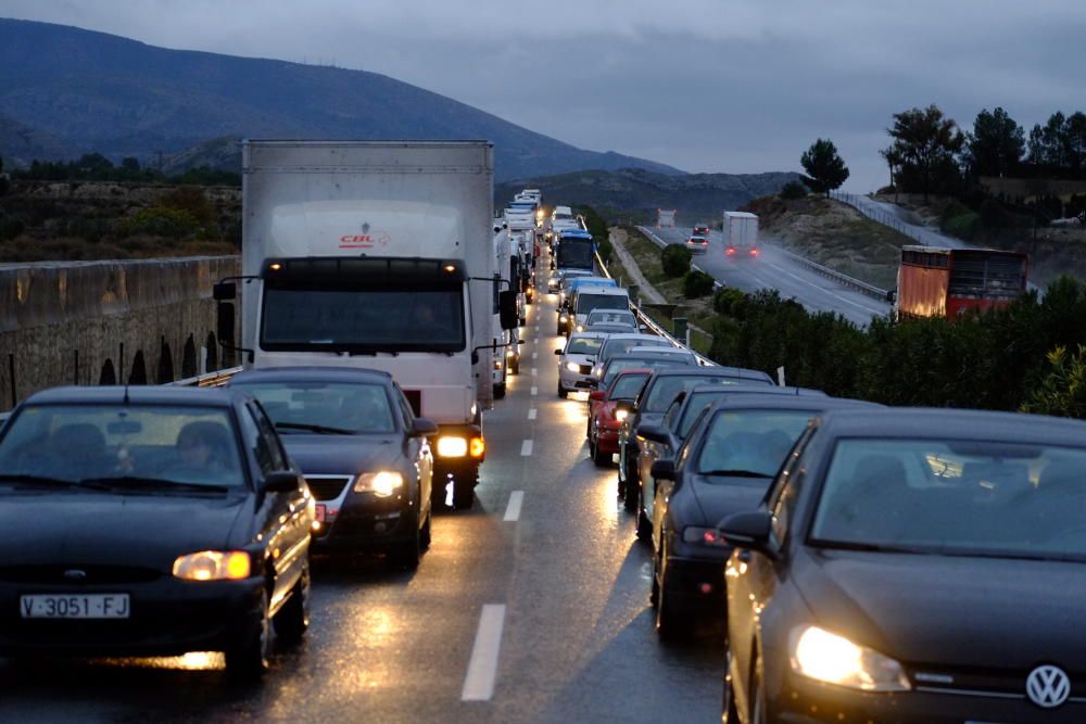 Accidente en la autovía Alicante-Madrid