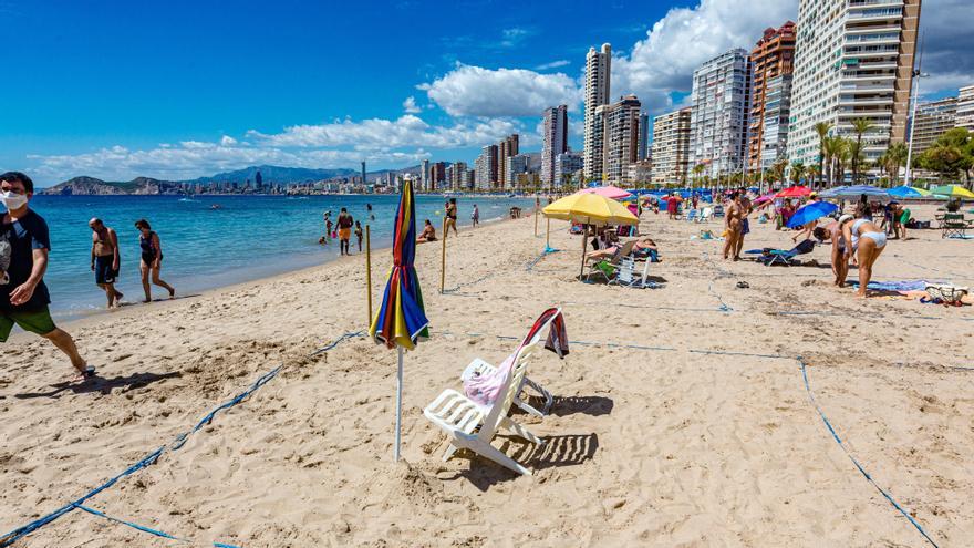 Una imagen de Benidorm este verano