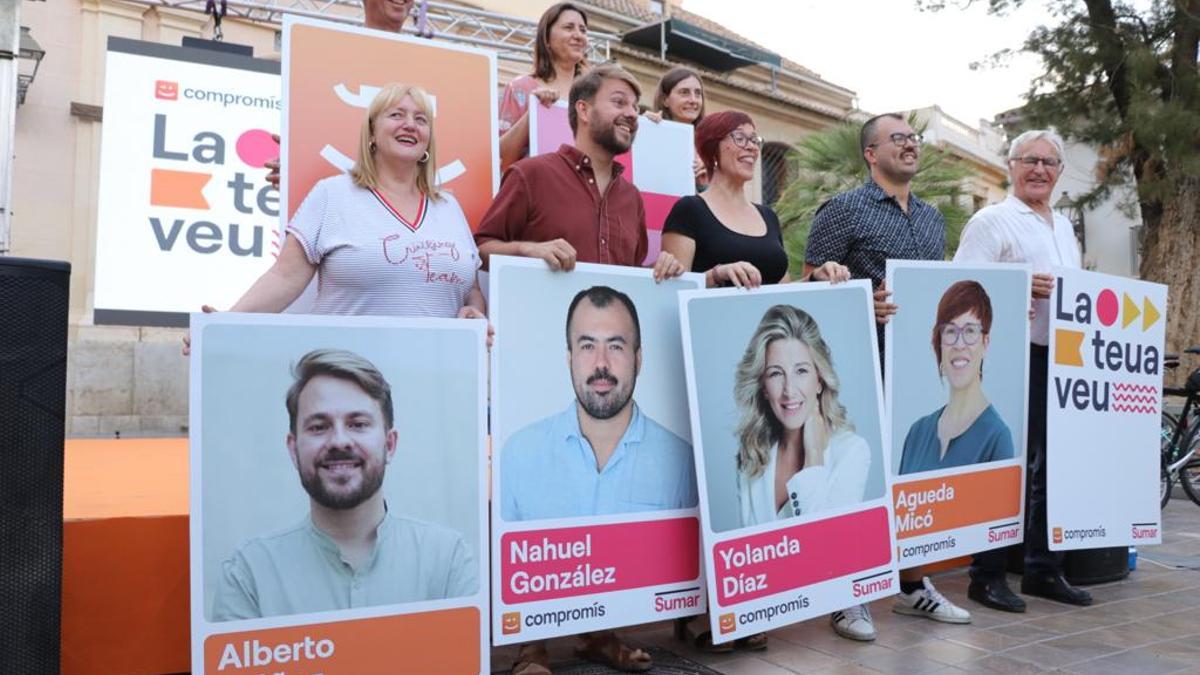Compromís-Sumar se reivindica como la "voz de los valencianos" en el 23J