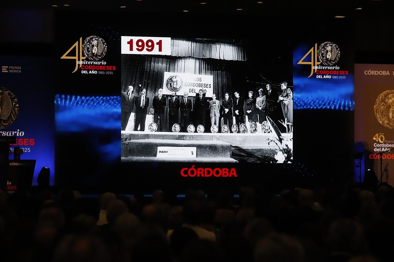 La gala del 40 aniversario de los Cordobeses del Año, en imágenes