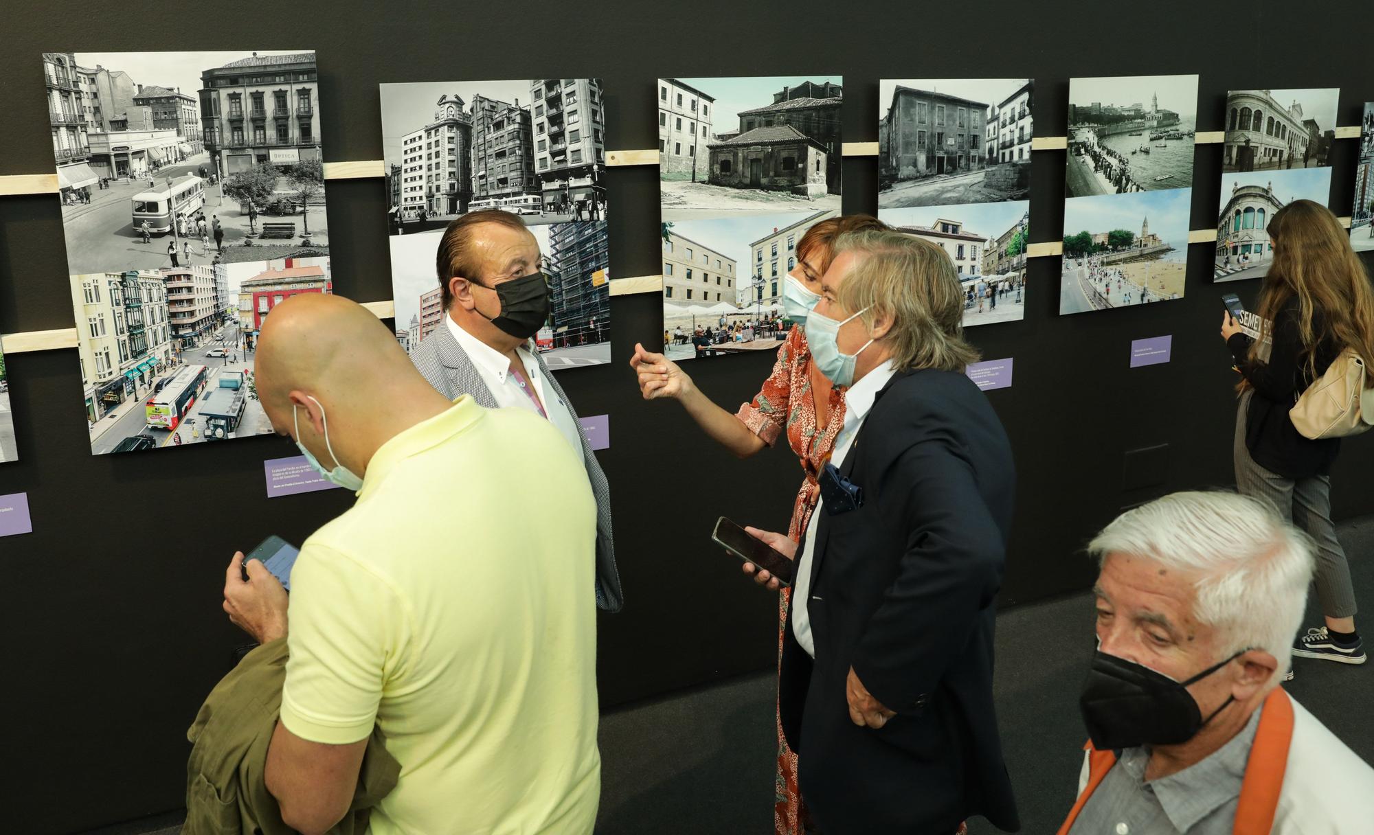 Así es el stand de Gijón en la Feria de Muestras, con imágenes antiguas de la ciudad