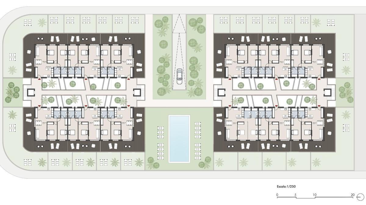 Una de las dos promociones de protección pública de Xàbia