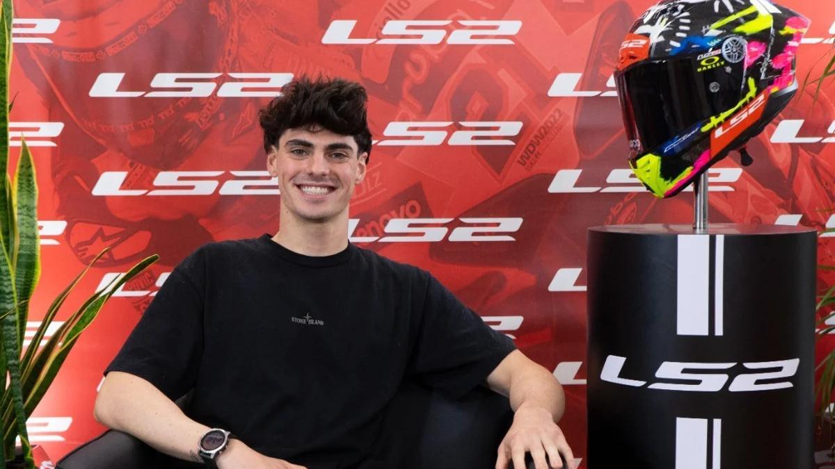 Aldeguer, durante la entrevista