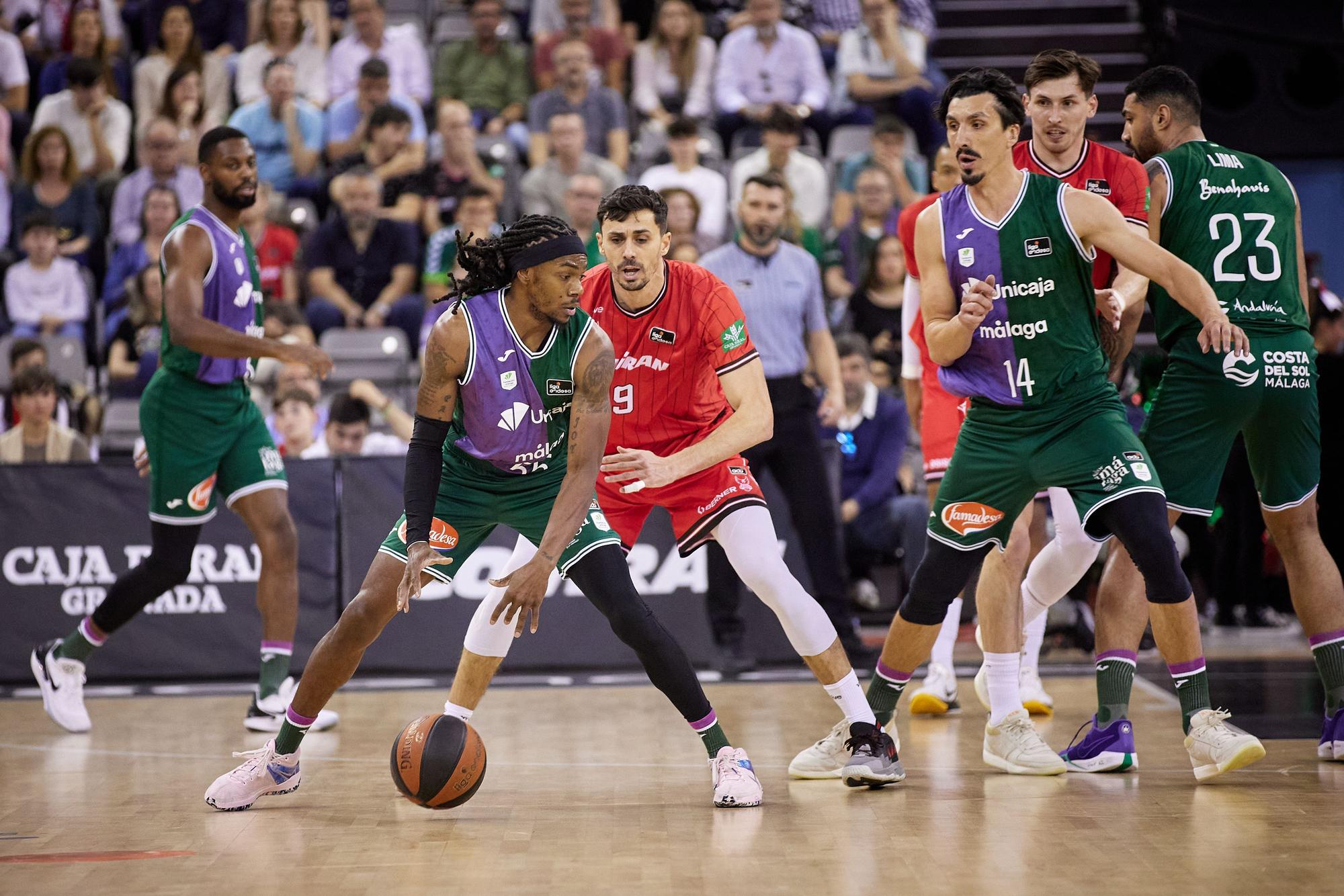 Una imagen del Fundación Granada - Unicaja de la jornada 26 de la Liga Endesa.