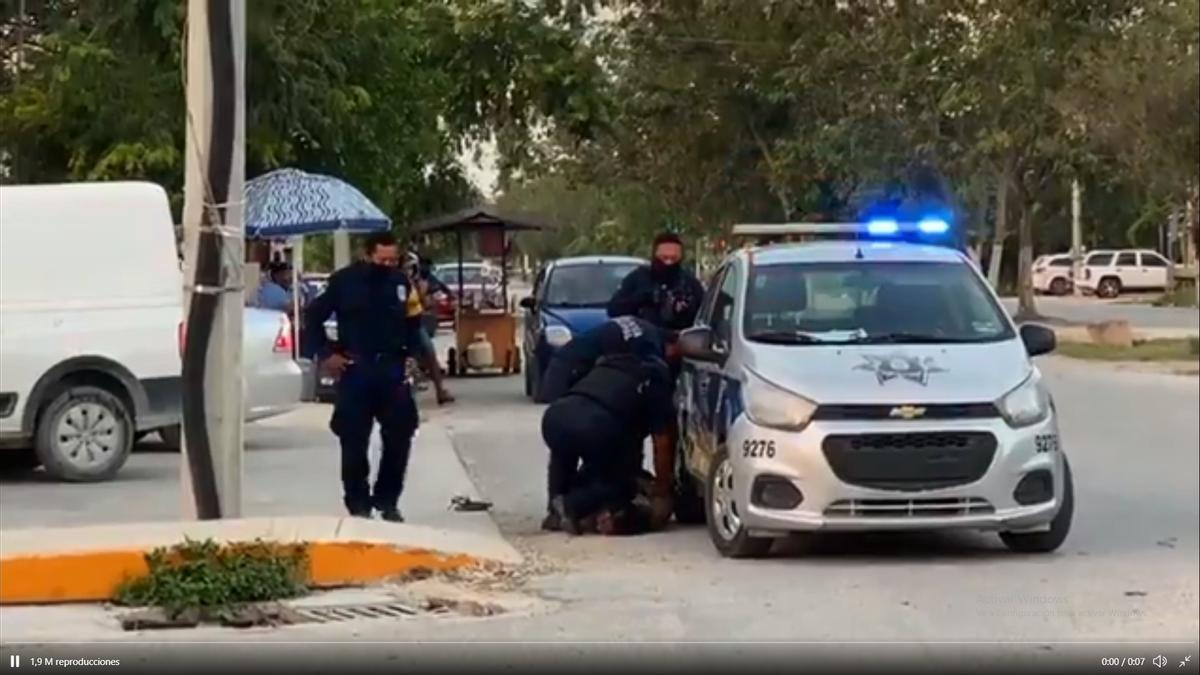 Captura de pantalla del vídeo del asesinato de Victoria Esperanza Salazar.