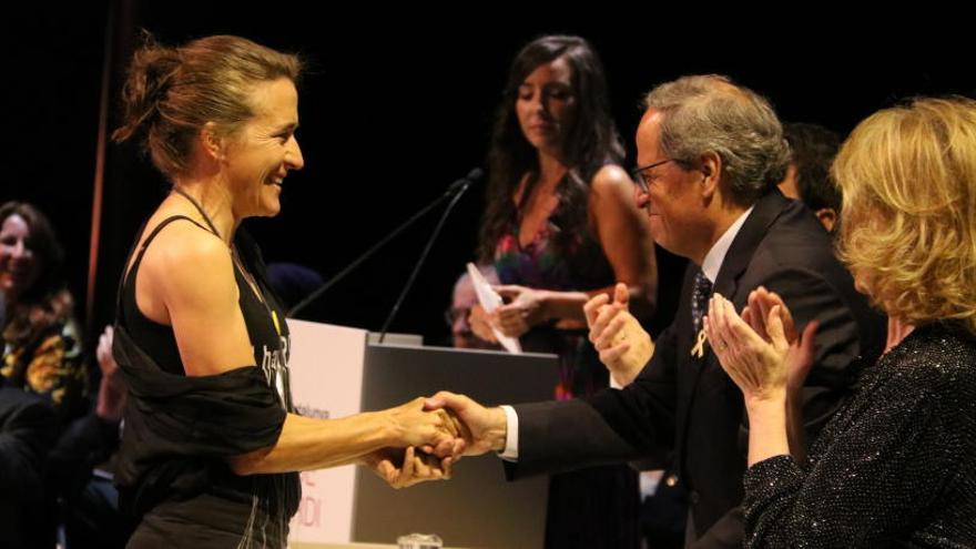 Núria Picas destaca el caràcter pencaire del poble català en el lliurament de les Creus de Sant Jordi