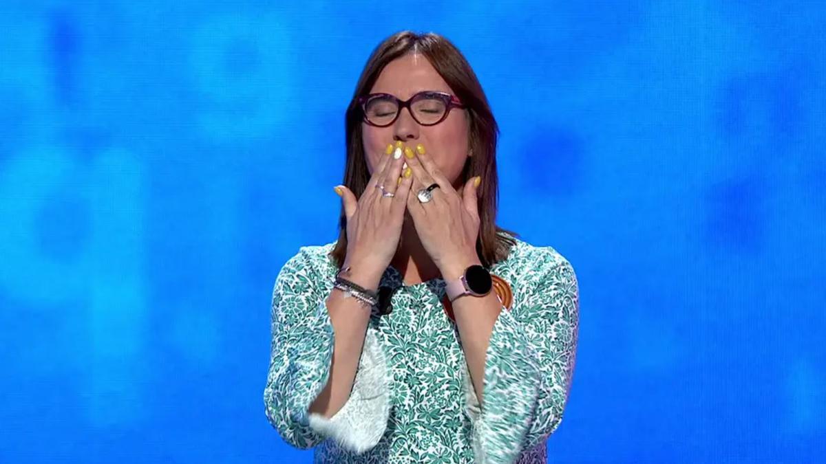 Marta manda besos en Pasapalabra