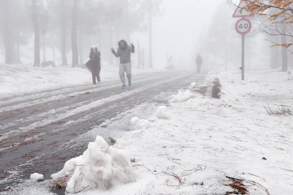 Nieve en Gran Canaria (01/02/2018)