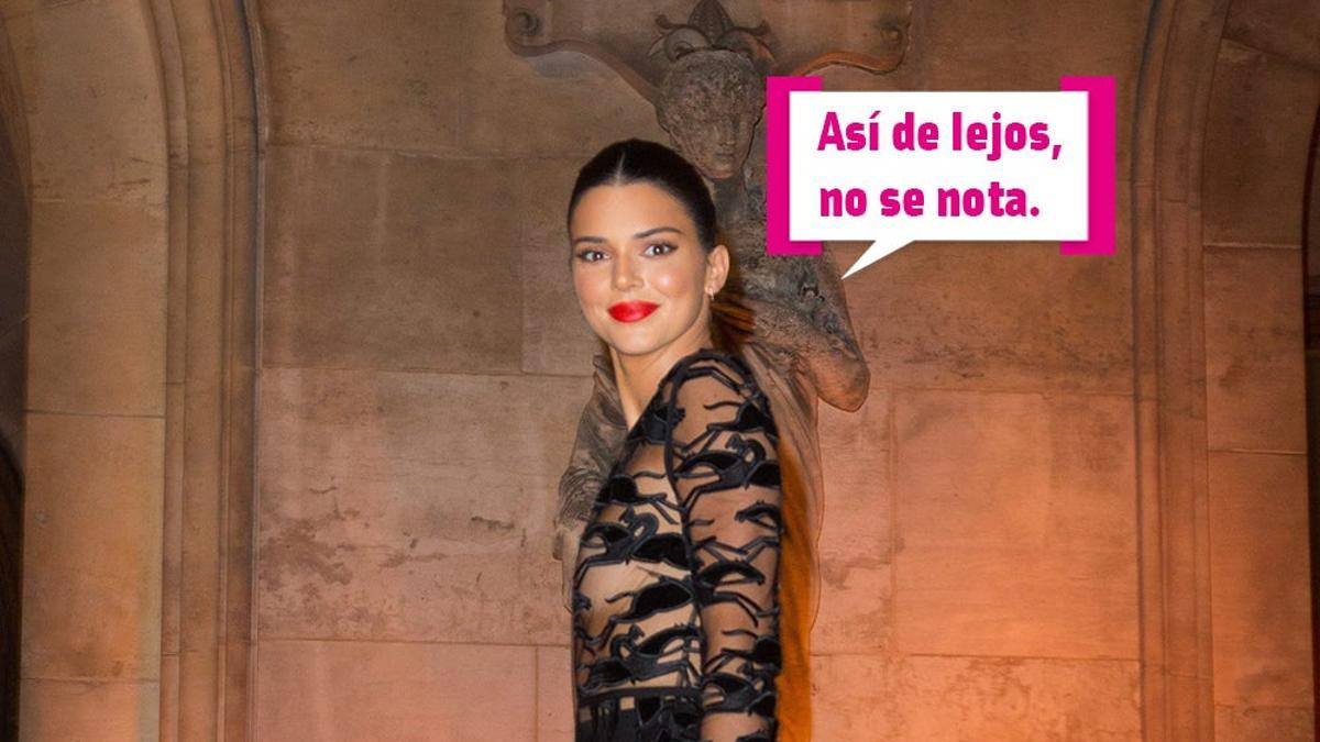 Kendall Jenner llega a la fiesta del 70 aniversario de Longchamp en la Opera Garnier de Paris