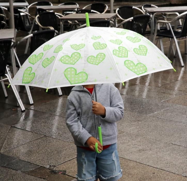 El tiempo en Vigo: el día de verano en el que llovió como si fuese invierno