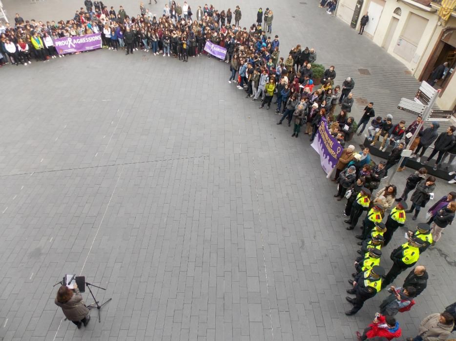 Clam contra la violència masclista a Manresa