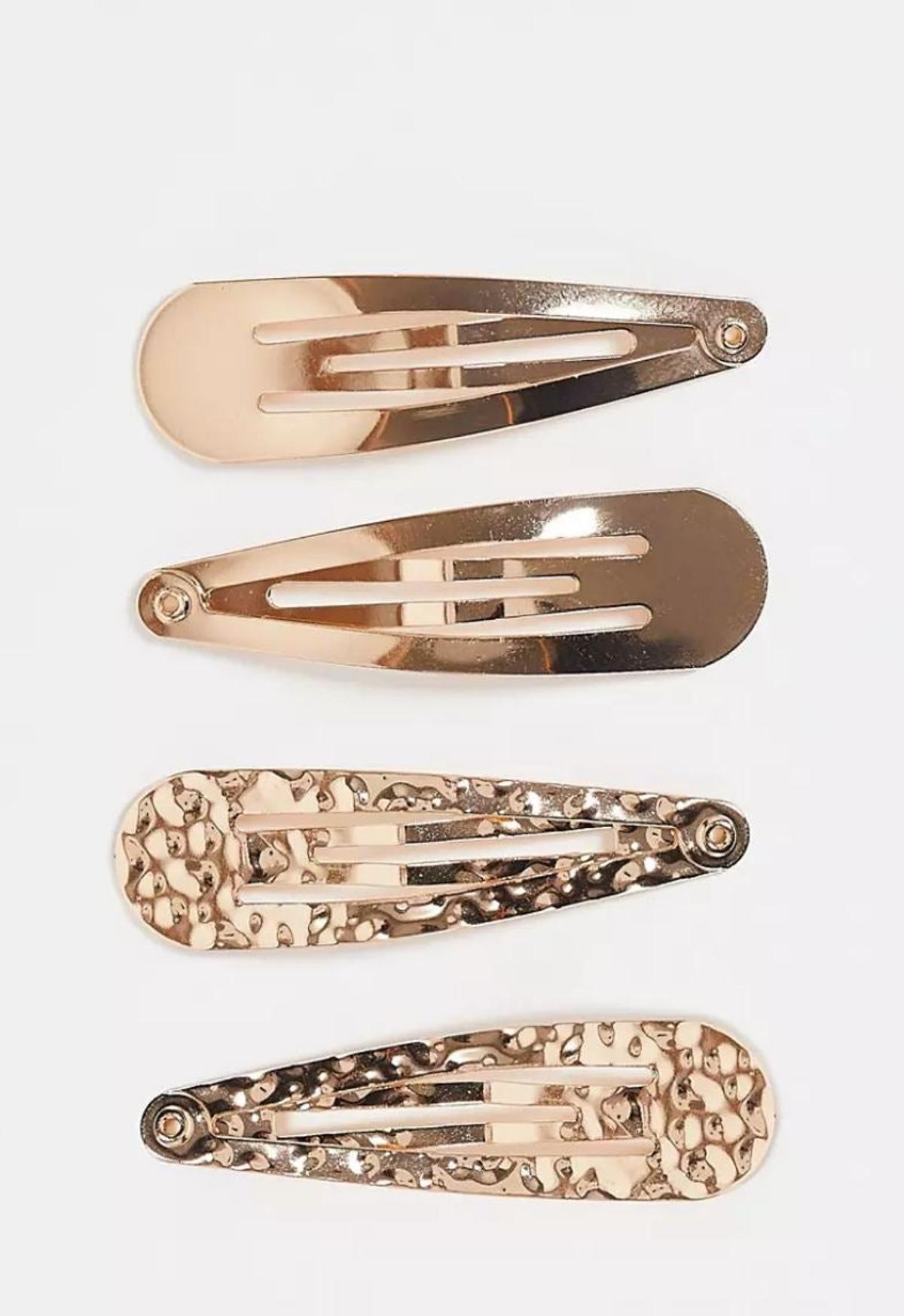 Horquillas doradas en Asos