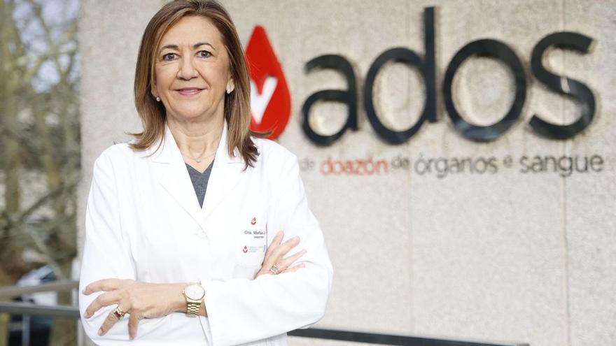 Marisa López, en la sede de la Axencia de Doazón de Órganos e Sangue, en Santiago. | A. Hernández