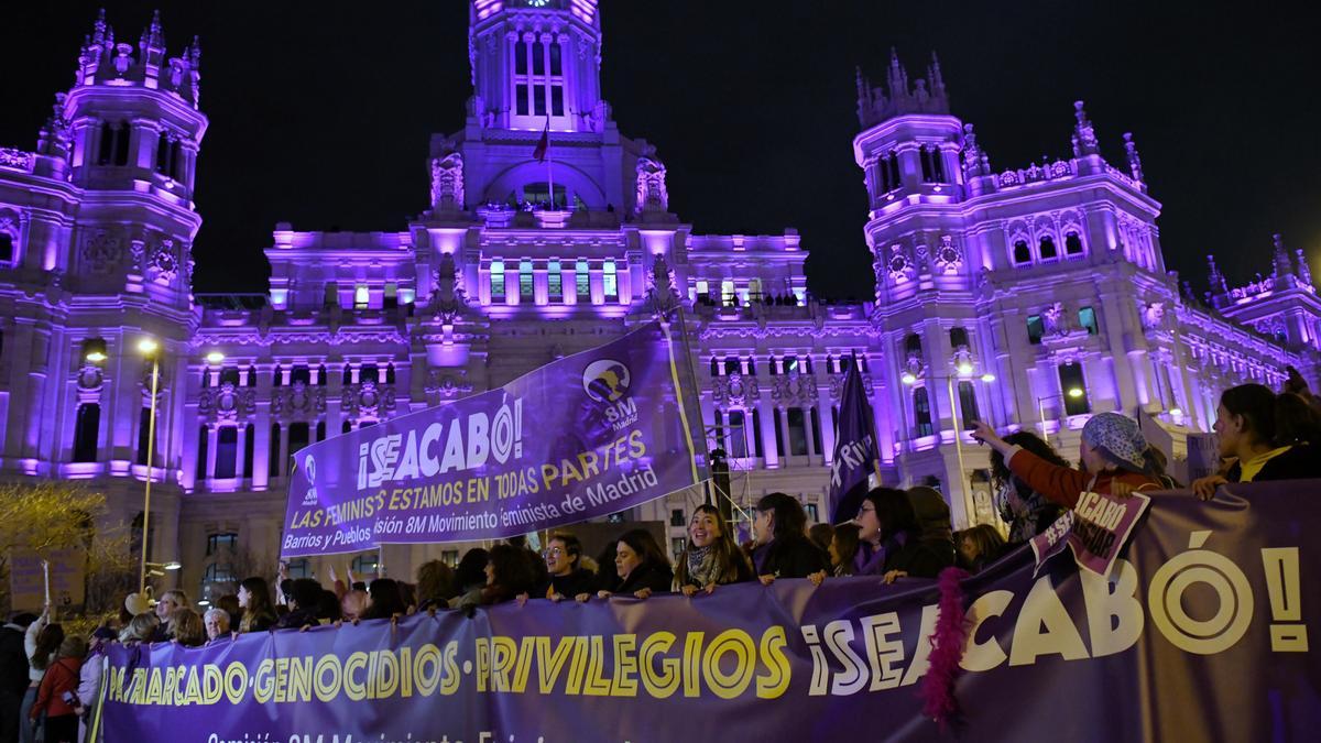 Marcha de la Comisión 8M en Madrid
