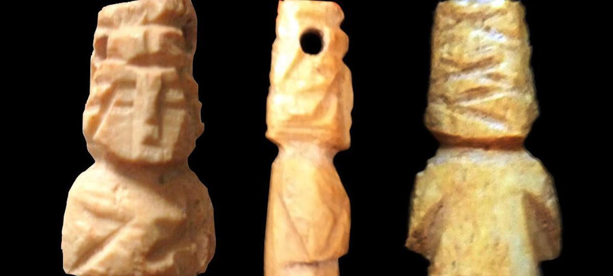 Hallan otra representación femenina labrada en hueso en La Alcudia