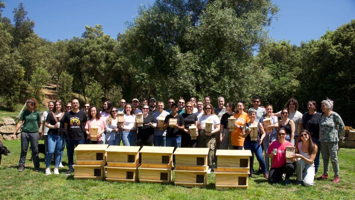 Cinquanta treballadors i treballadores de Gosbi participen en una jornada de voluntariat ambiental amb Sèlvans.