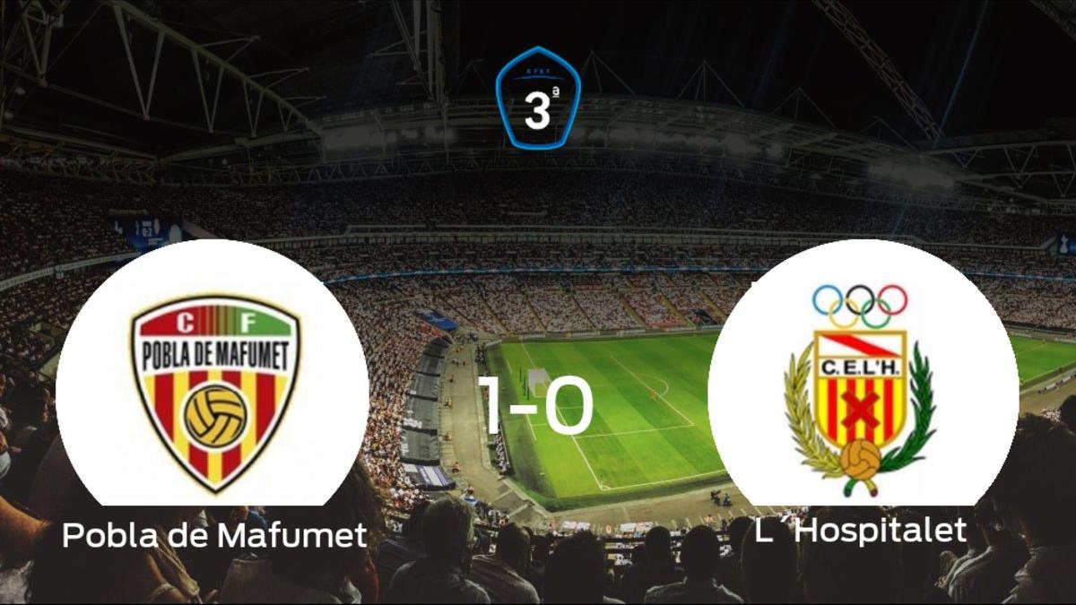 El CF Pobla de Mafumet vence 1-0 en su estadio frente al L'Hospitalet