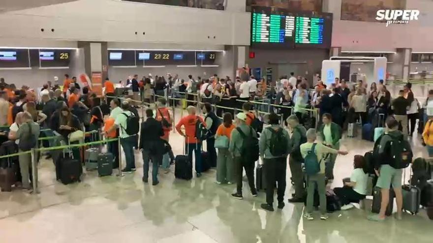 Incidencia en la salida de los aficionados del Valencia Basket hacia la Final Four de Atenas