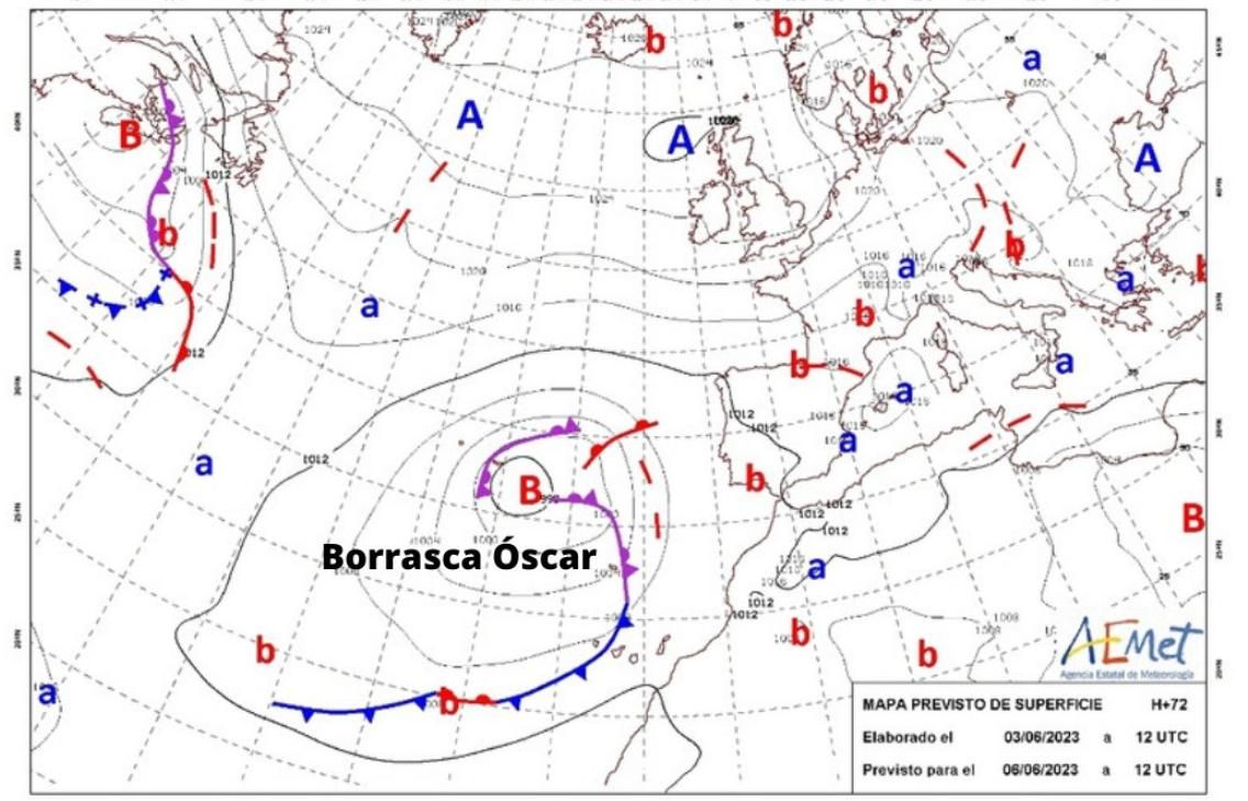 Aemet borrasca oscar