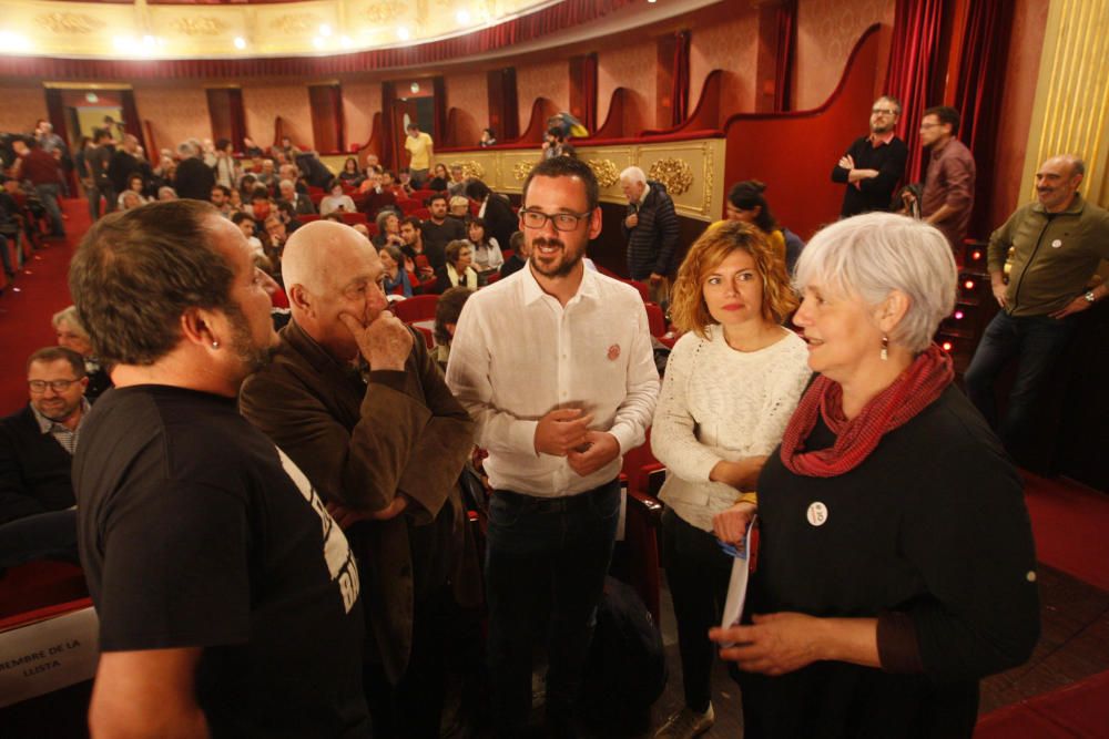 Acte de Guanyem Girona al Teatre Municipal de Girona