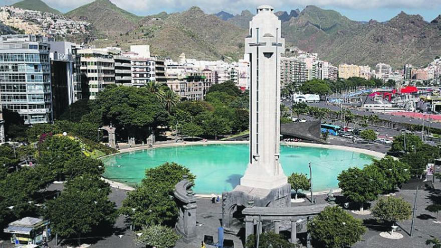 Plaza de España, en Santa Cruz de Tenerife.