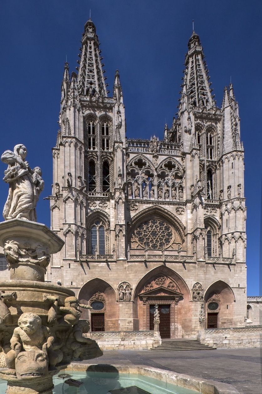 Fachada de la Catedral de Burgos.