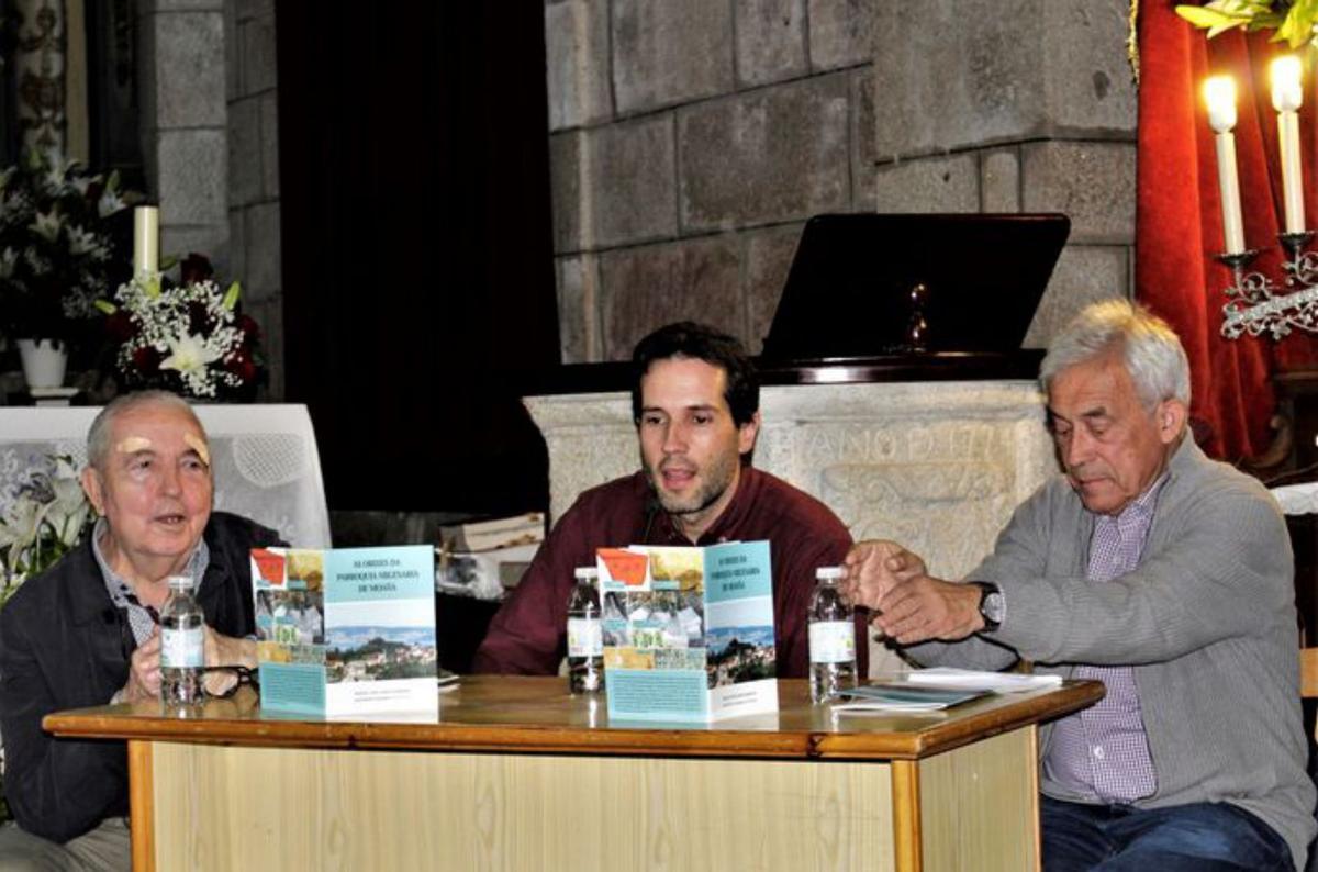 Uxío, José Carlos Sánchez Pardo e José Benito Rodríguez Parada, o 25 de xuño de 2022. |  (Villa)