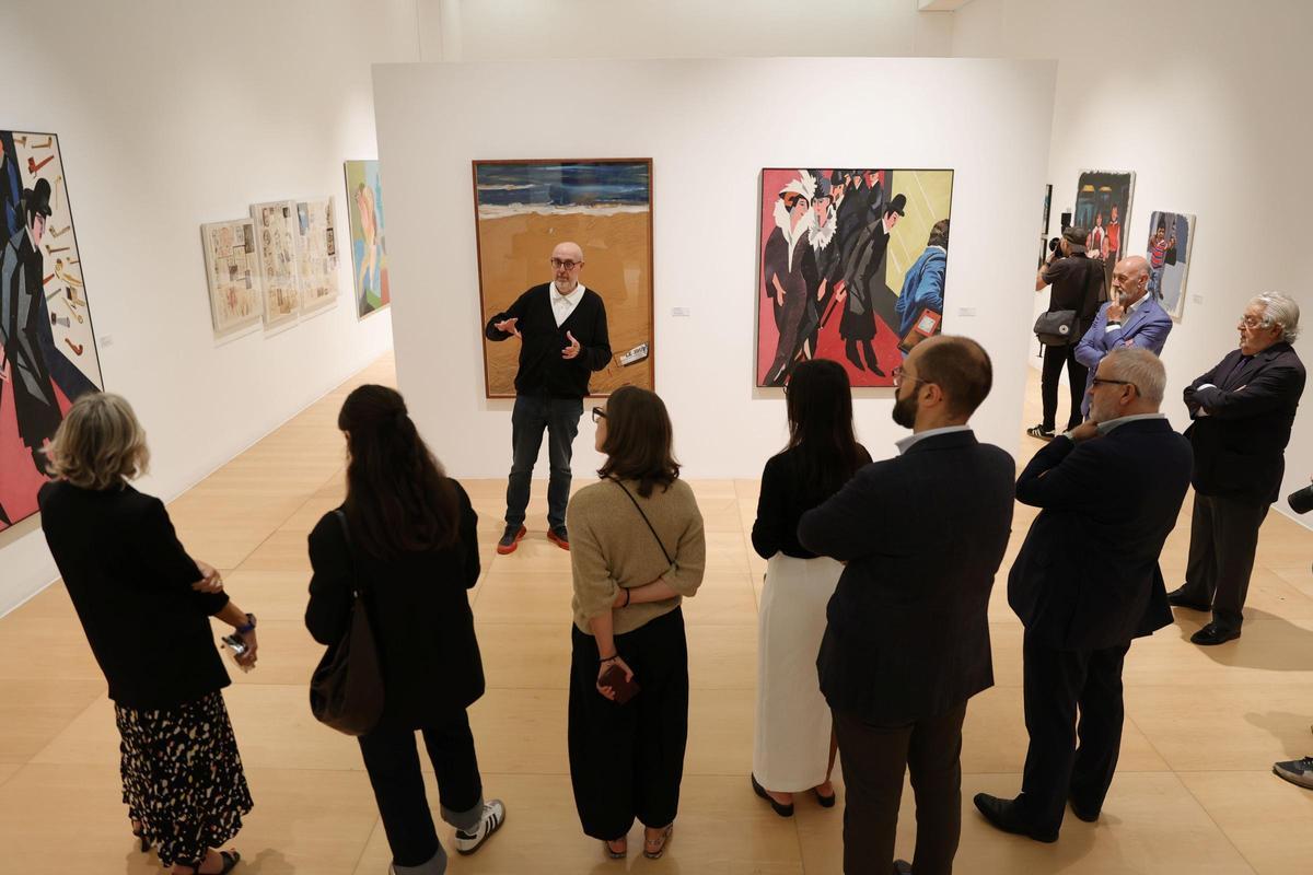 Presentación de la exposición 'Compromiso con el arte'.