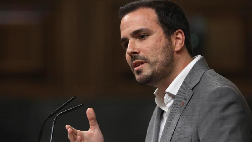 El líder de Izquierda Unida, Alberto Garzón.