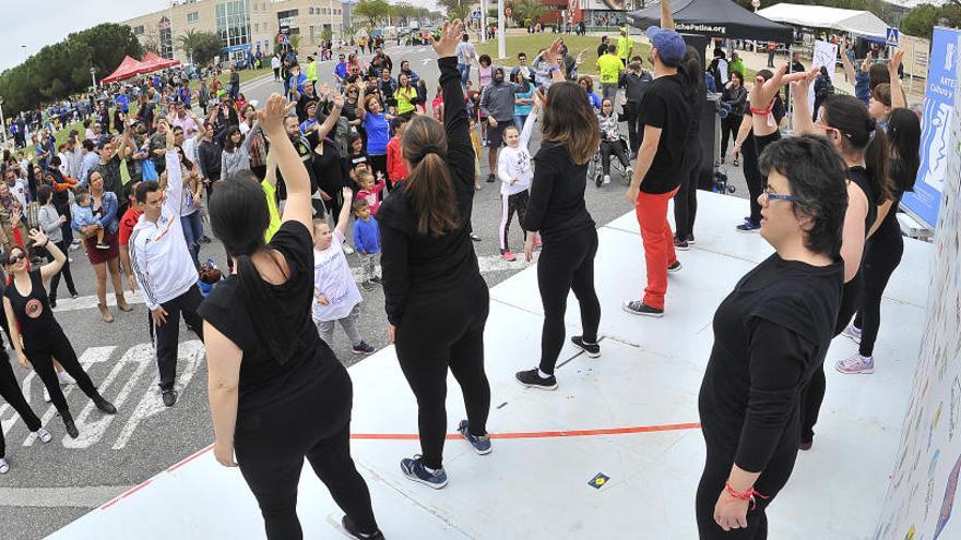 Un instante de la fiesta solidaria de Elche Parque Empresarial el año pasado