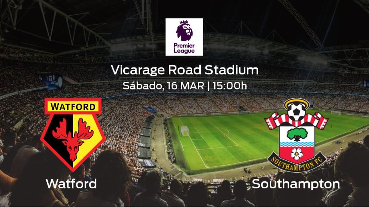 Previa del partido: el Watford recibe en el Vicarage Road Stadium al Southampton