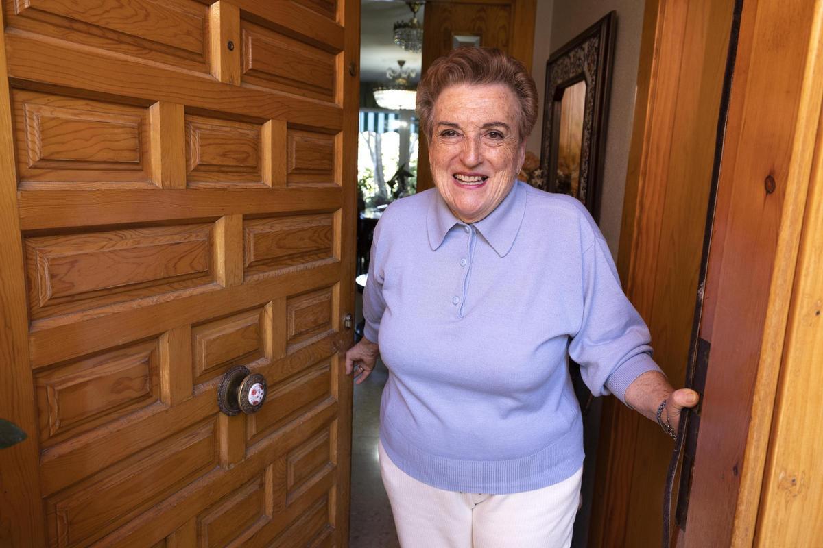 Marisa Verde en su casa de Garrapinillos, esta semana.