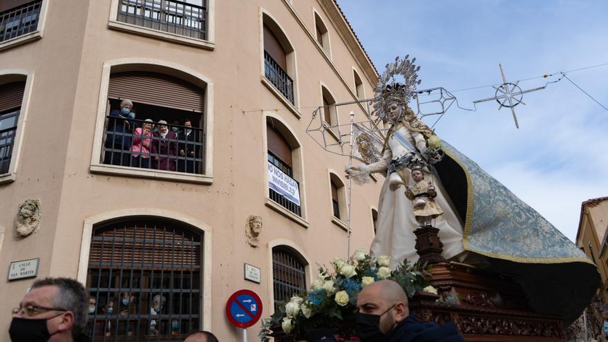 VÍDEO Y GALERÍA | Zamora arropa a la Virgen de la Concha ante el frío y la lluvia