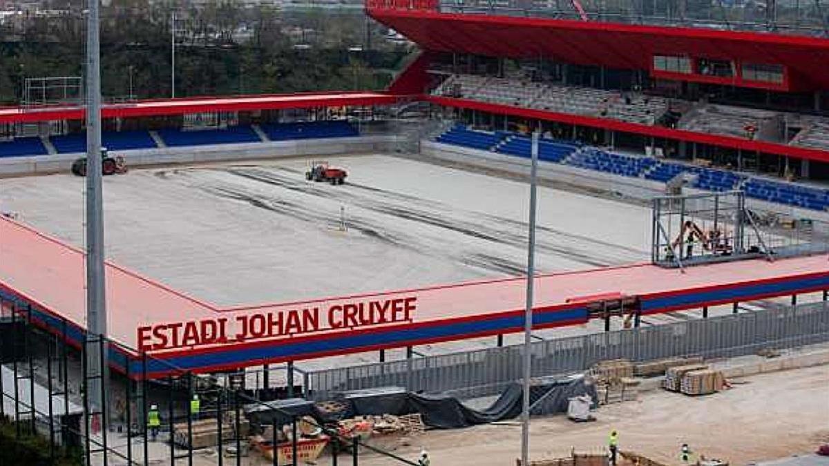 El nombre de Johan Cruyff, en el nuevo Mini Estadi.