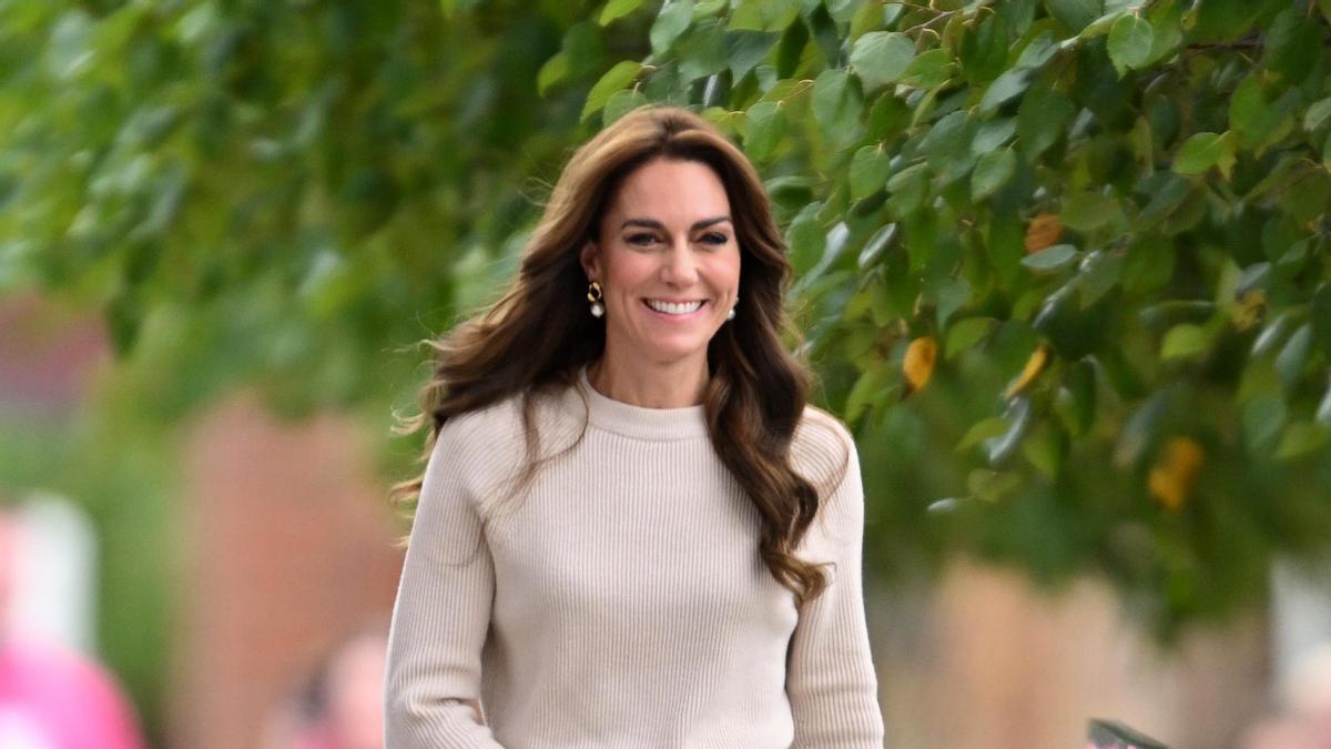 El look de punto de Sézane de Kate Middleton
