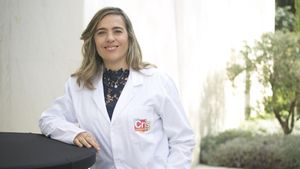 Guadalupe Sabio, directora de un grupo de investigación en el CNIO que estudia la relación entre obesidad y cáncer de hígado.