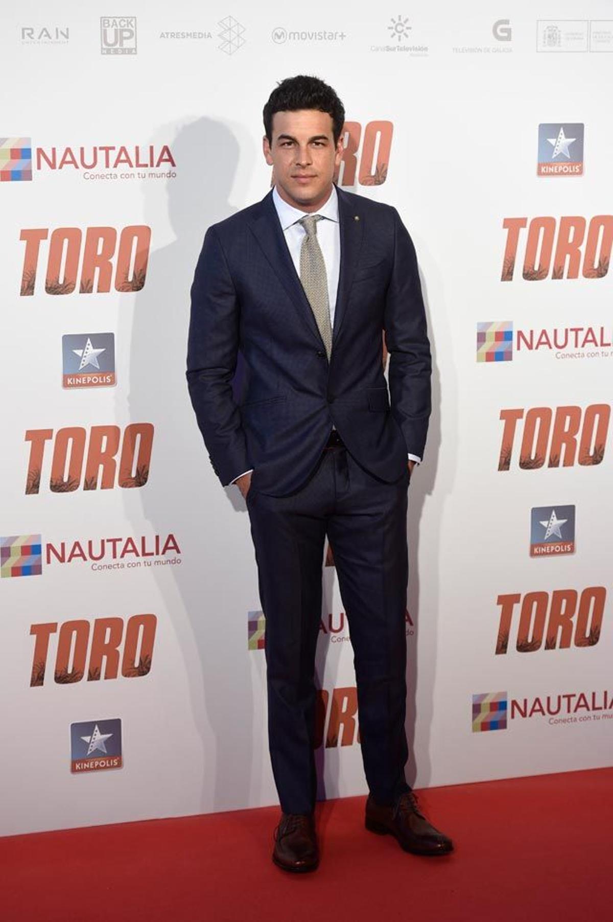 Mario Casas, en la première de Toro en Madrid